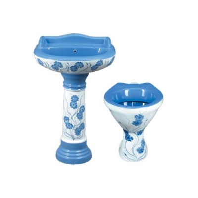 Ceramic Design English Seat + Wash Basin 